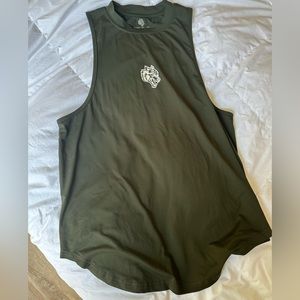 Darc sport dry wolf muscle tank top medium olive green
